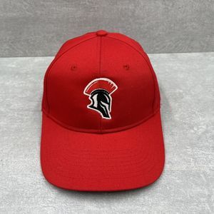 SPARTAN Hat Baseball Ball Cap Adjustable SNAPBACK Adult Red Embroidered Logo